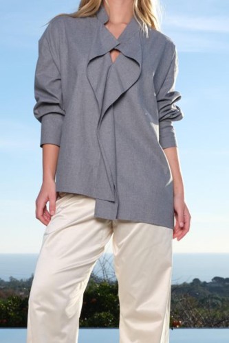 PENELOPE SHIRT WOOL GREY