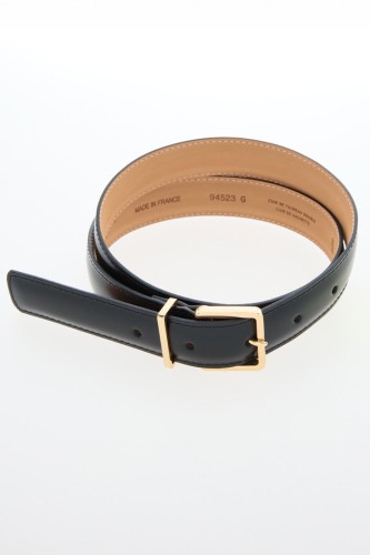 CEINTURE CUIR DOUBLE NOIR