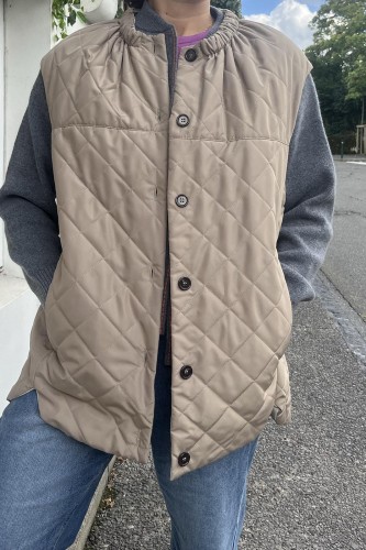 Veste manche courte beige