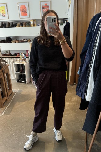 Le pantalon magic carreaux violet