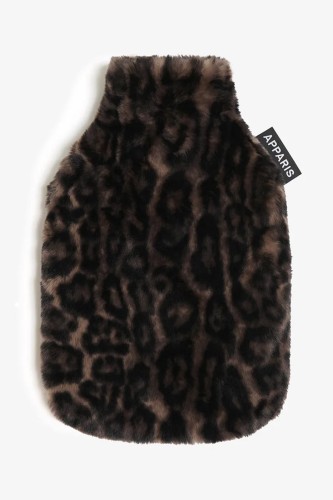 MEENA HOT WATER BOTTLE DARK LEOPARD