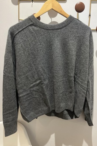 Pull cachemire Gaston Gris chine foncé