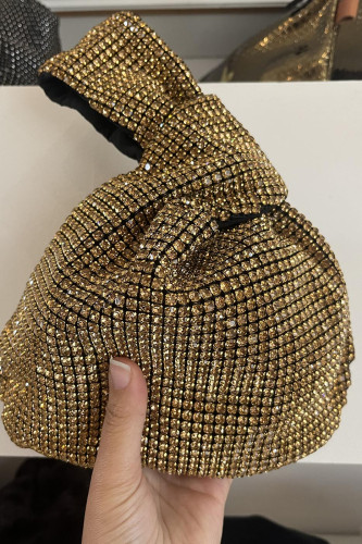 Sac à strass doré