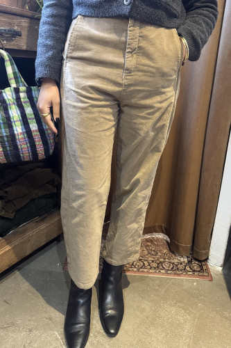 Pantalon velours beige