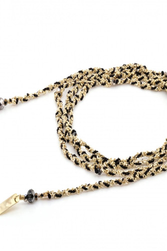 N° 182 COLLIER GOLD BLACK