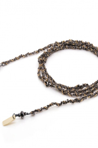 N° 182 COLLIER RUTHENIUM LUREX GOLD