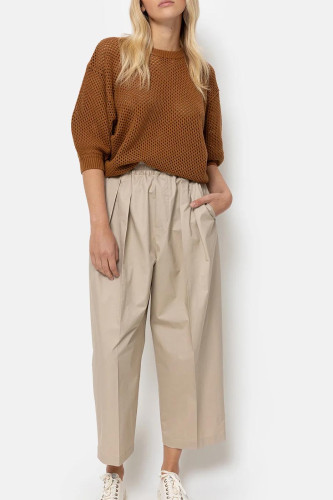 Kick Linen Pleated Pants | Off White